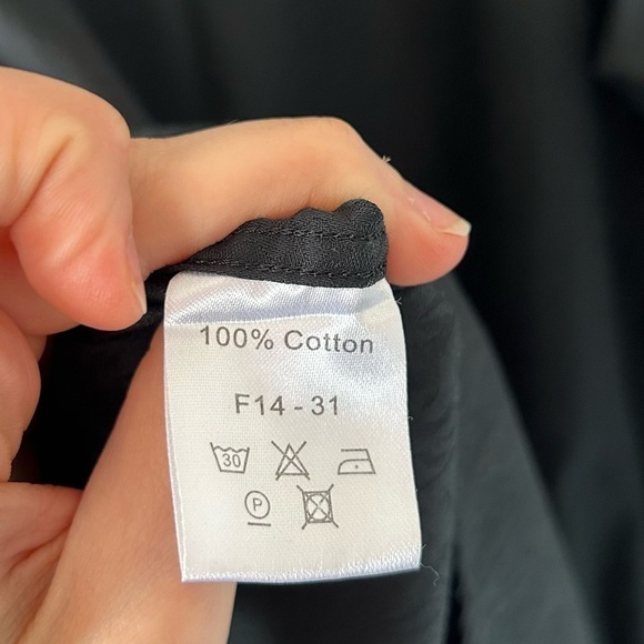 [3X] NXT Men’s Black on Black Pattern Formal Cotton Button Down Dress Shirt - Picture 11 of 11
